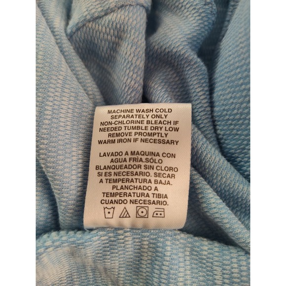Nat Nast Luxury Originals Light Blue Heathered Polo Shirt Size Medium - Picture 9 of 9